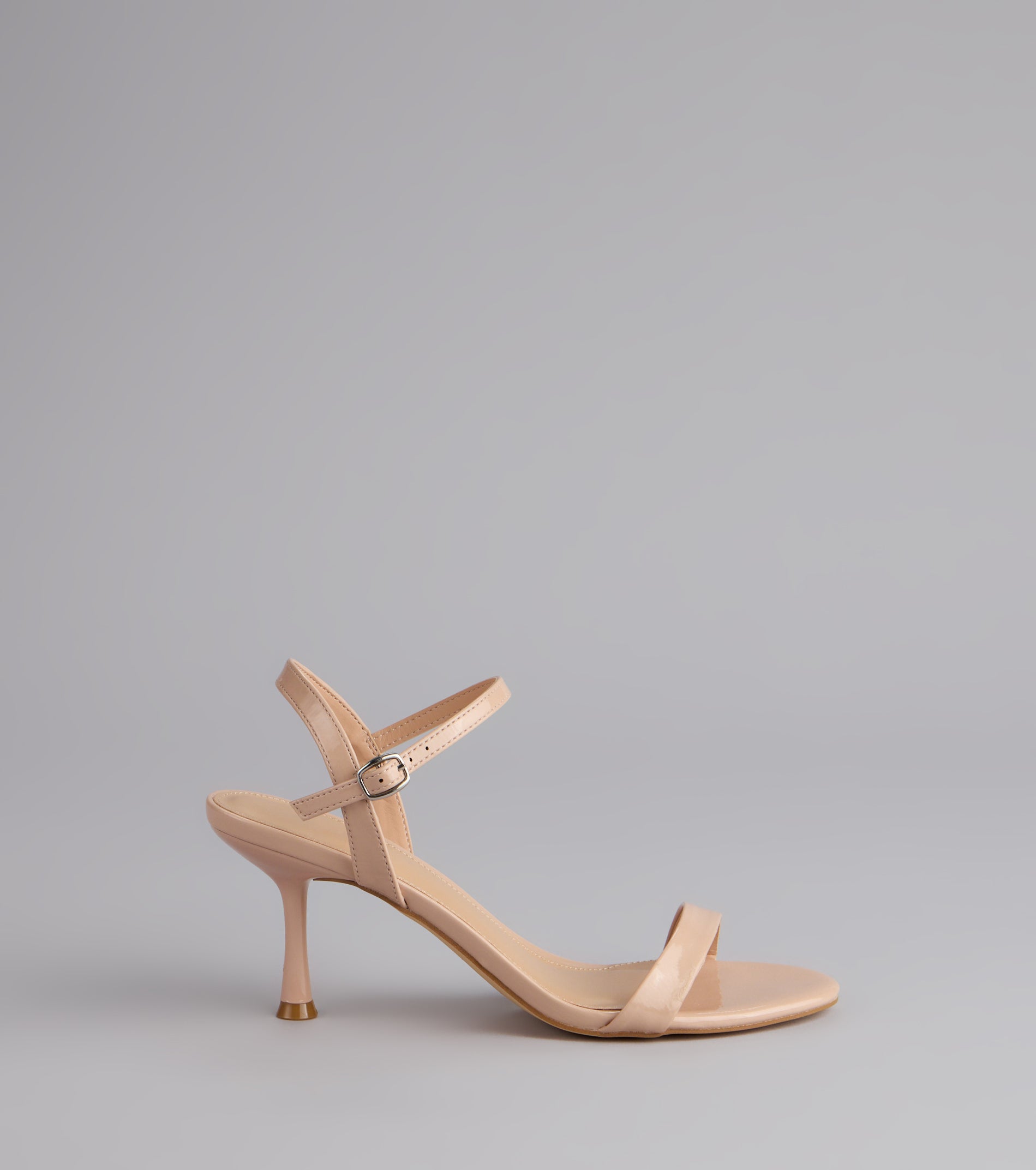 Sleek And Simple Patent Kitten Heels - Image 2