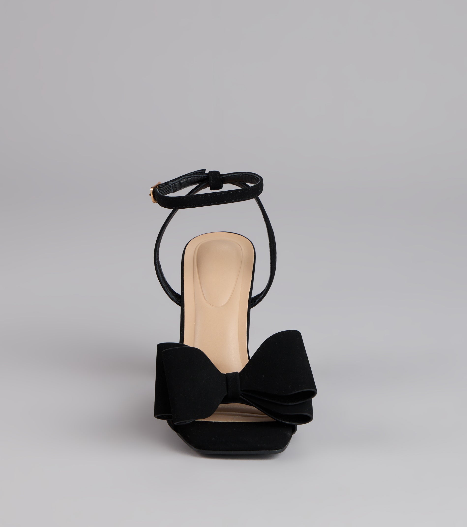 Make A Statement Bow Block Heels - Image 3