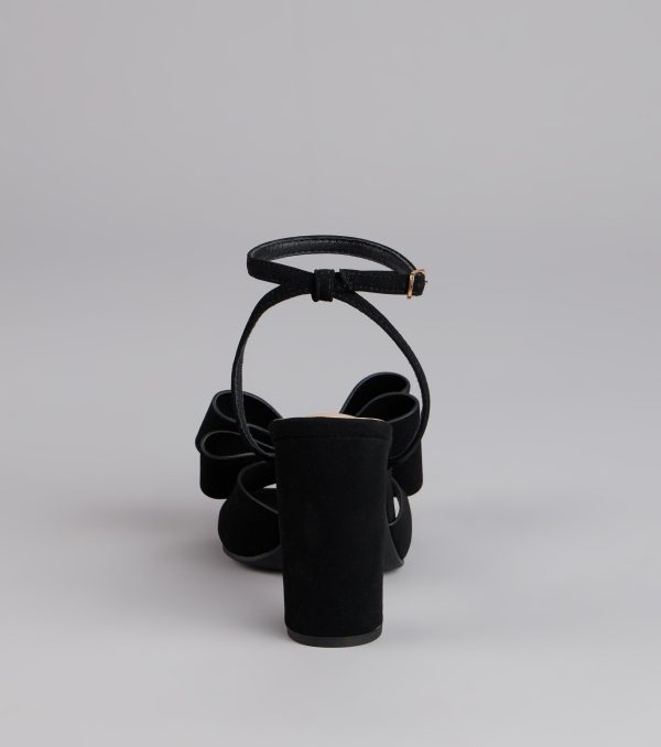 Make A Statement Bow Block Heels - Image 4