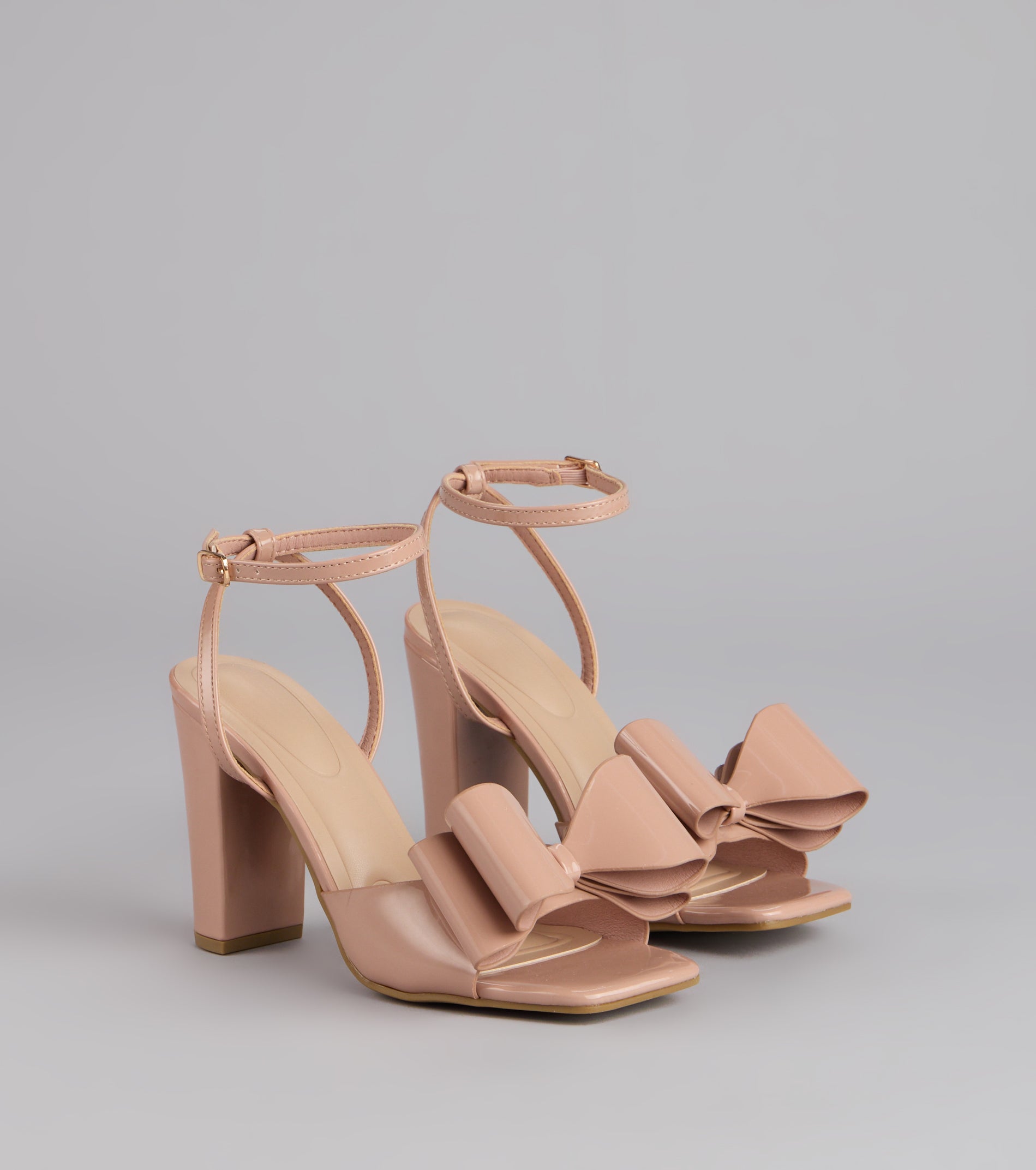 Make A Statement Bow Block Heels - Image 9