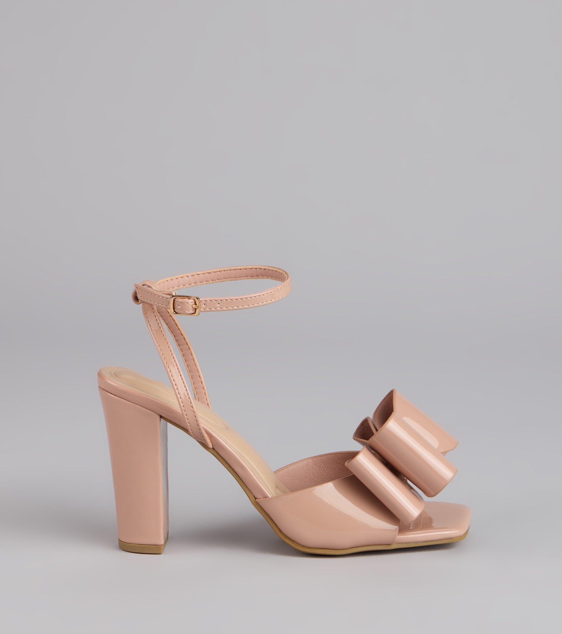 Make A Statement Bow Block Heels - Image 10