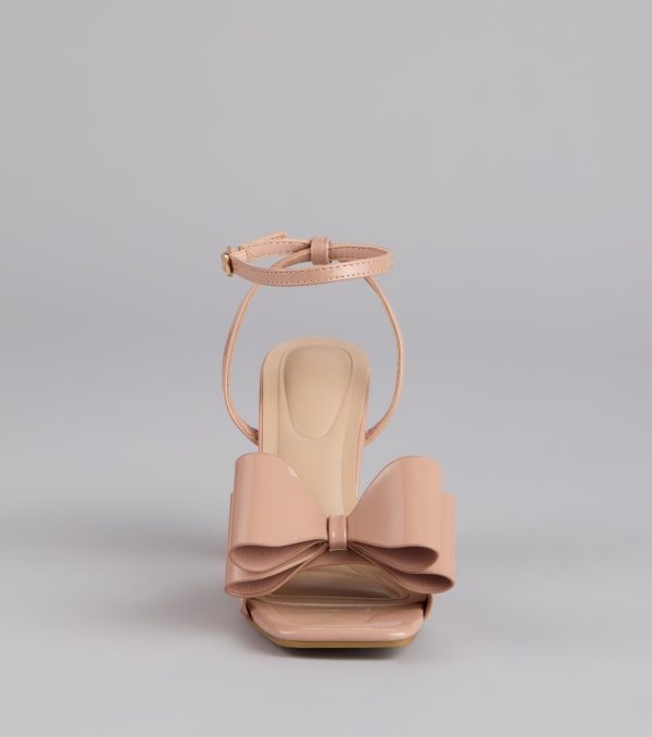 Make A Statement Bow Block Heels - Image 11