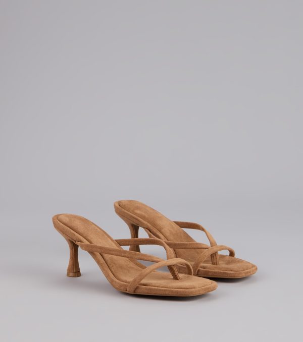 Minimal Mood Faux Suede Kitten Heels - Image 5