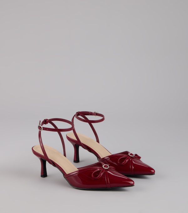 Sweet Point Kitten Bow Heels - Image 5