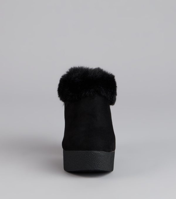 Fuzzy Feel Chunky Clog Mules - Image 3