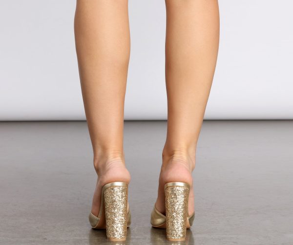 Chromatic Magic Glitter Block Mules - Image 4