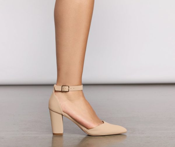 Poised Perfection Pointed Toe Block Heels - Image 2