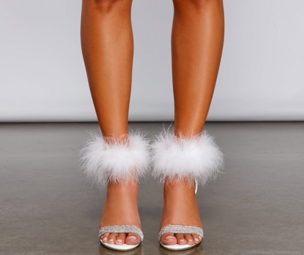 Forever Glam Marabou Block Heels - Image 4