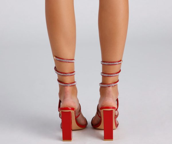 The Glam Life Rhinestone Block Heels - Image 12