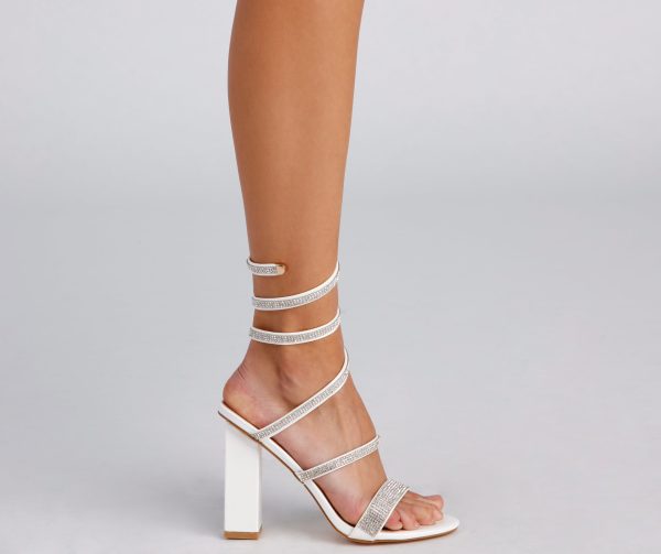 The Glam Life Rhinestone Block Heels - Image 7