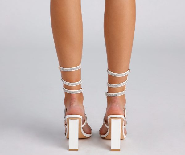 The Glam Life Rhinestone Block Heels - Image 8