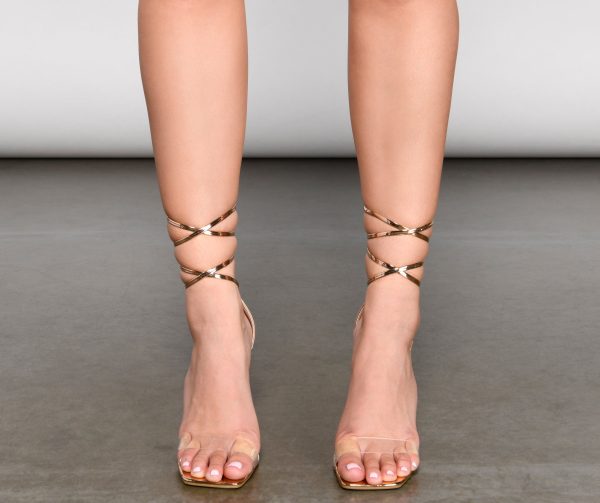 That Luxe Shine Chrome Block Heels - Image 2