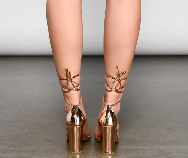 That Luxe Shine Chrome Block Heels - Image 5