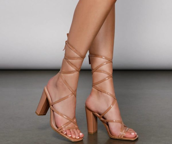 Classic Chic Lace-Up Heels - Image 4