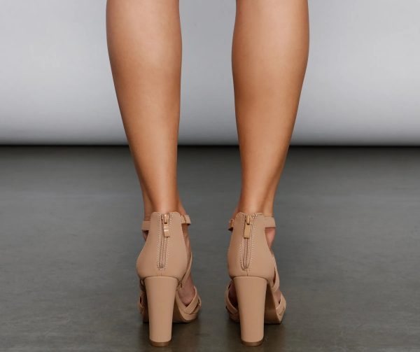 A Chic Vibe Platform Block Heels - Image 10