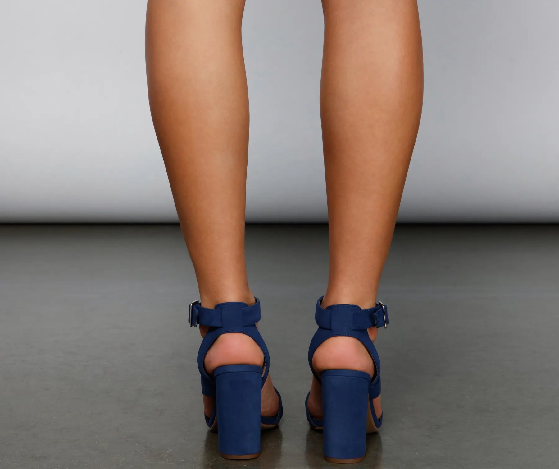 Step It Up Faux Nubuck Block Heels - Image 19