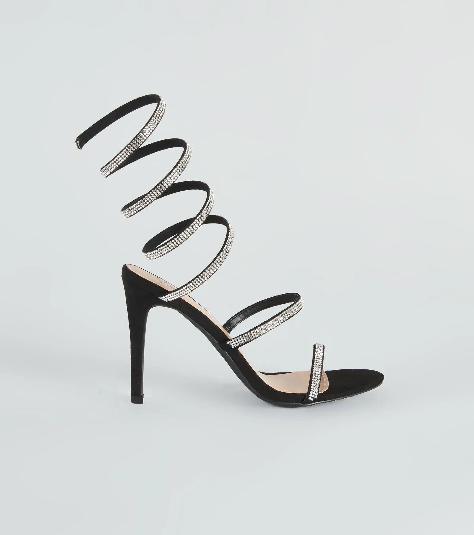 Spiral Rhinestone Stiletto Heels - Image 2