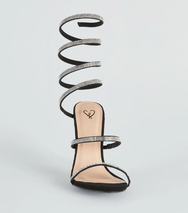 Spiral Rhinestone Stiletto Heels - Image 3