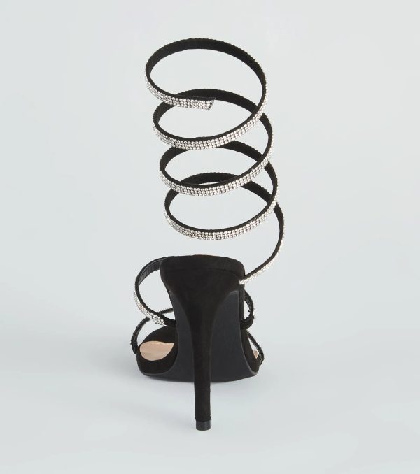 Spiral Rhinestone Stiletto Heels - Image 4