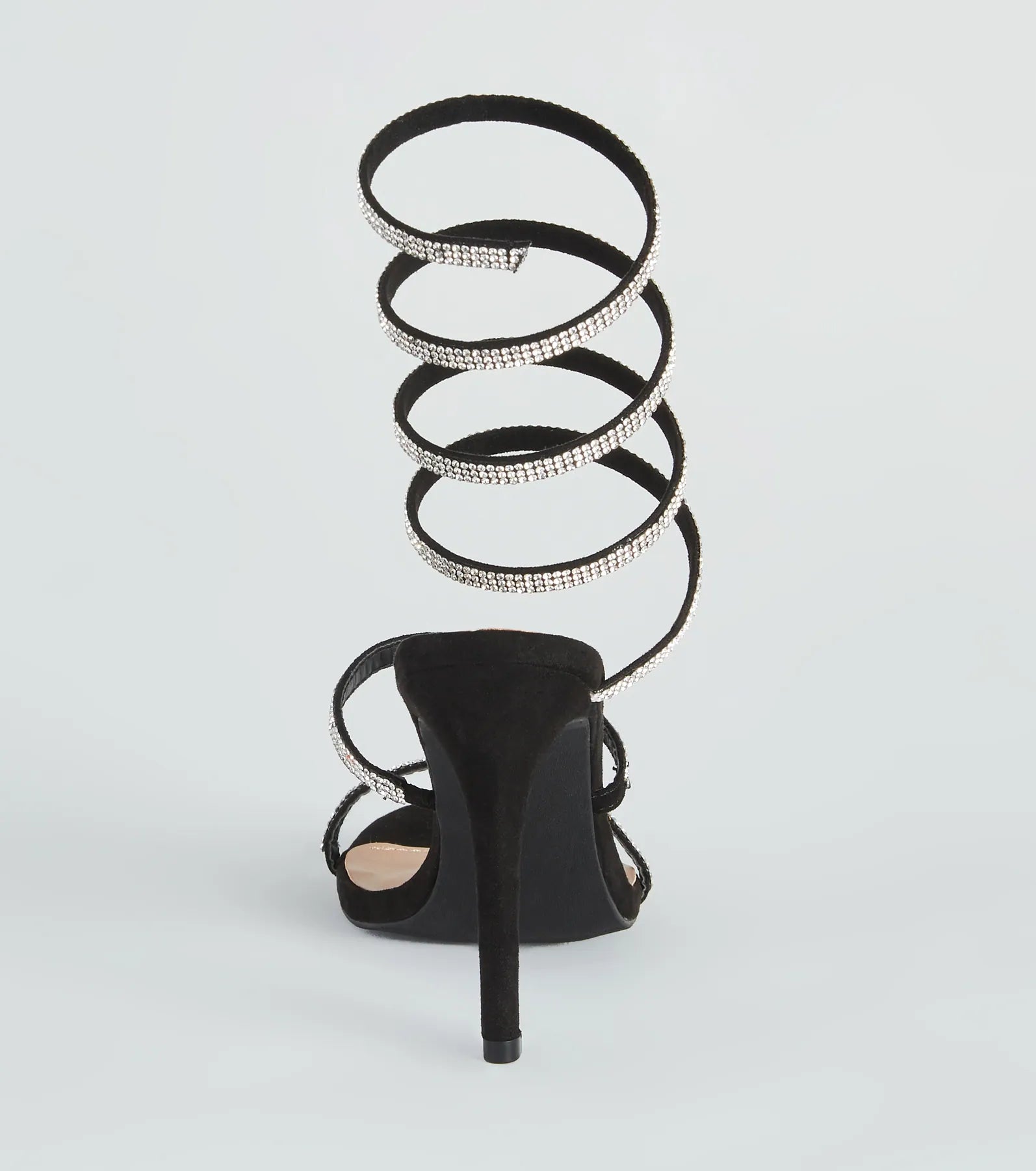Spiral Rhinestone Stiletto Heels - Image 4
