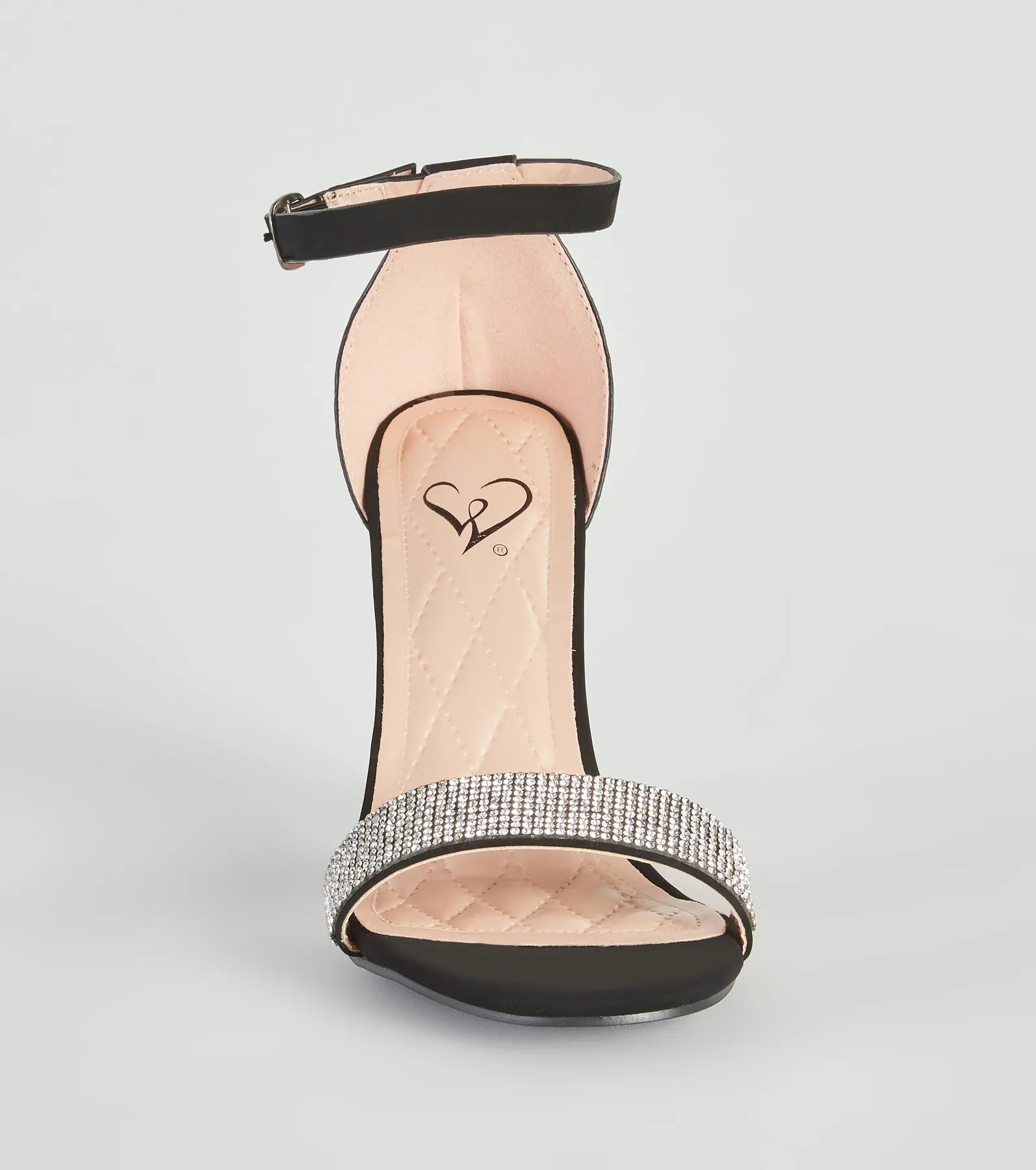 Glam Beauty Rhinestone Block Heels - Image 3