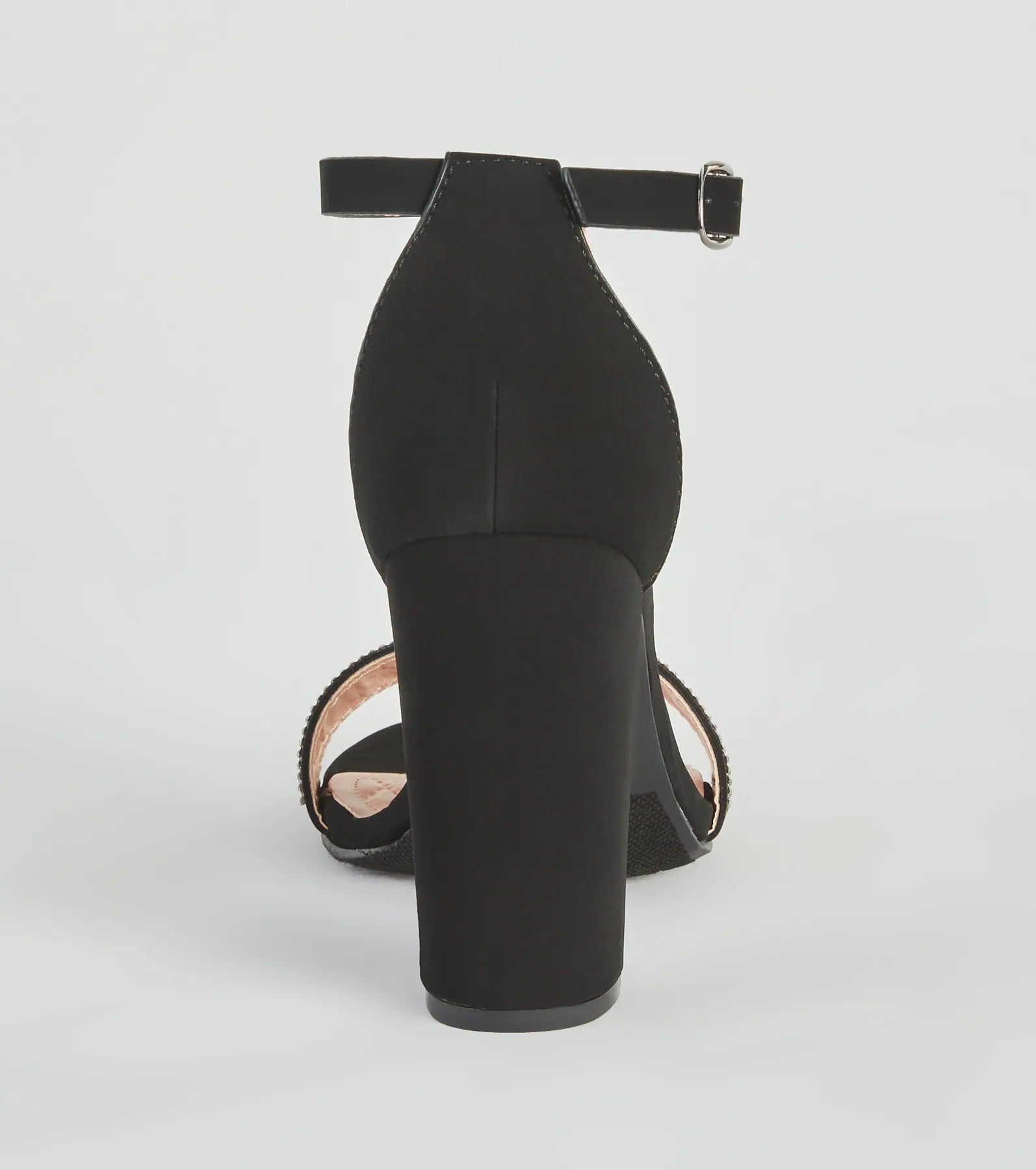 Glam Beauty Rhinestone Block Heels - Image 4
