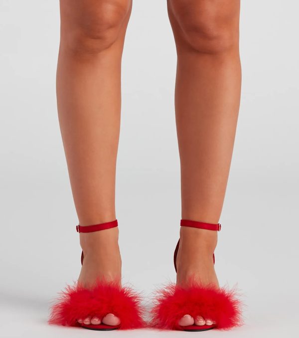 Marabou Babe Block Heels - Image 2