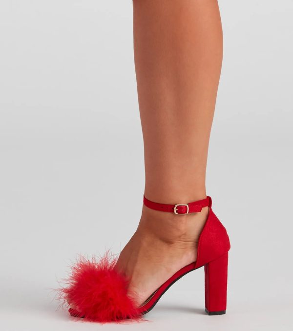 Marabou Babe Block Heels - Image 3