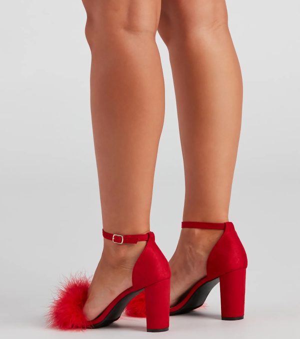 Marabou Babe Block Heels - Image 4