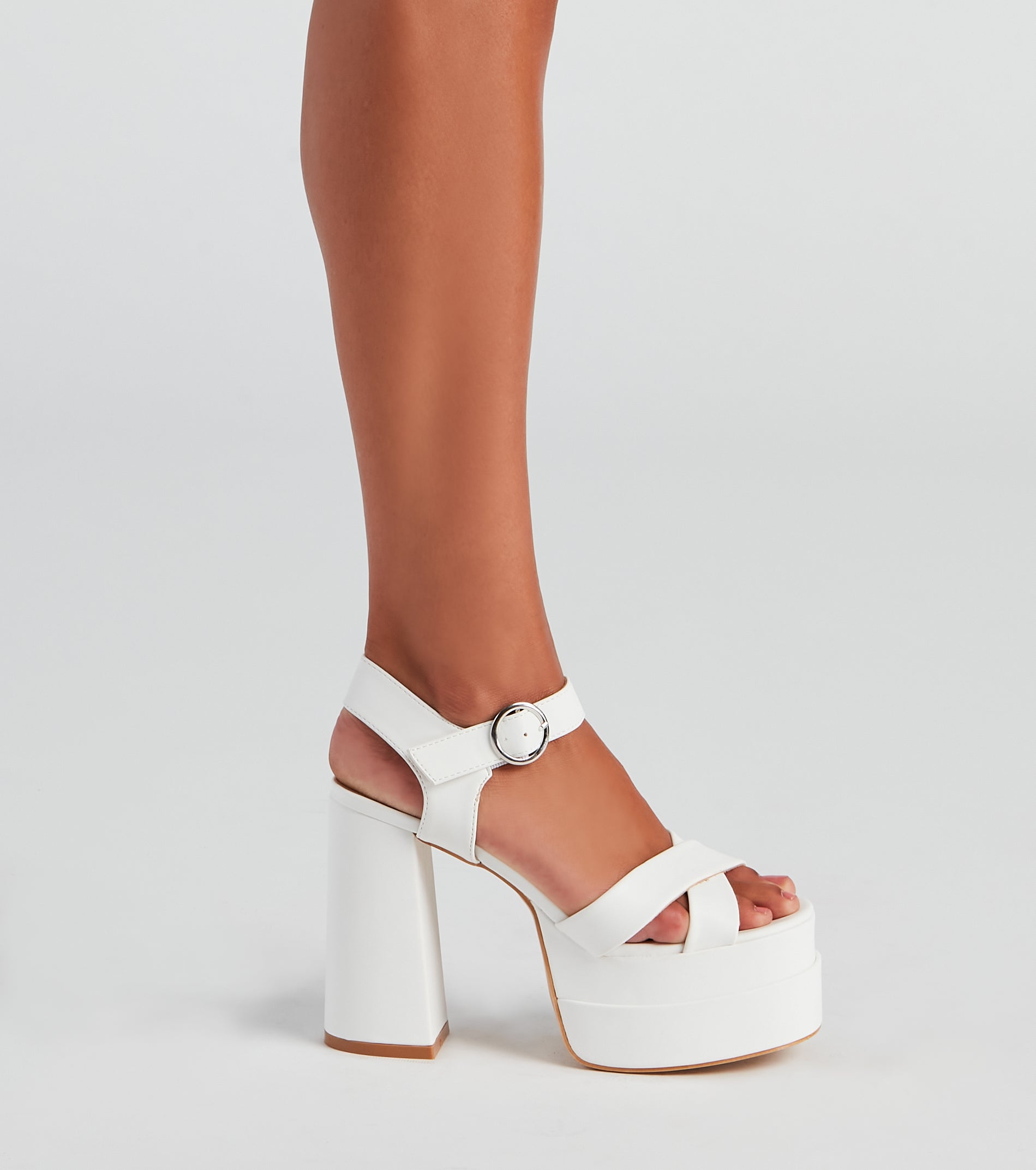 I Need Chunky Nubuck Block Heels - Image 3