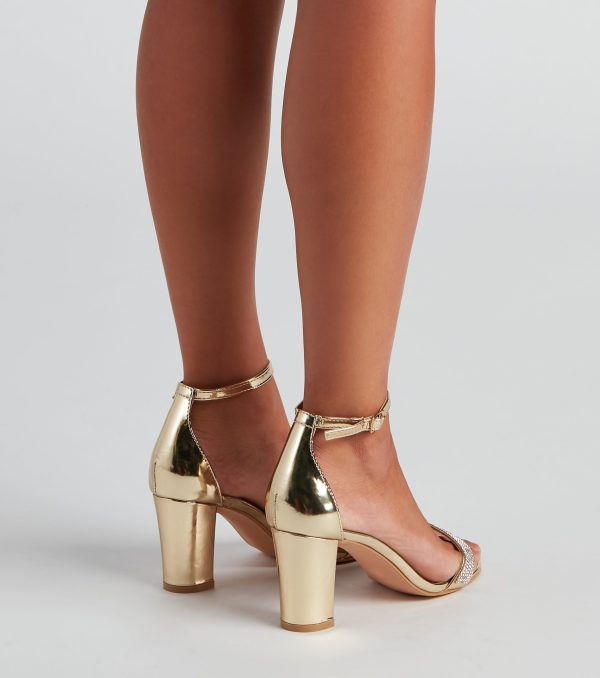 Metallic Moves Block Heels - Image 4
