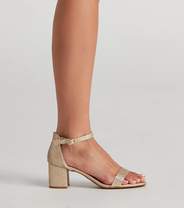 Glam Moves Glitter Block Heels - Image 7