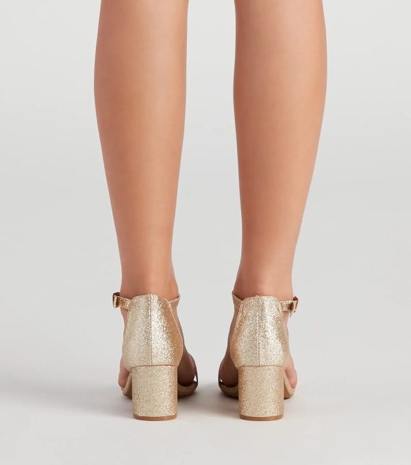 Glam Moves Glitter Block Heels - Image 8