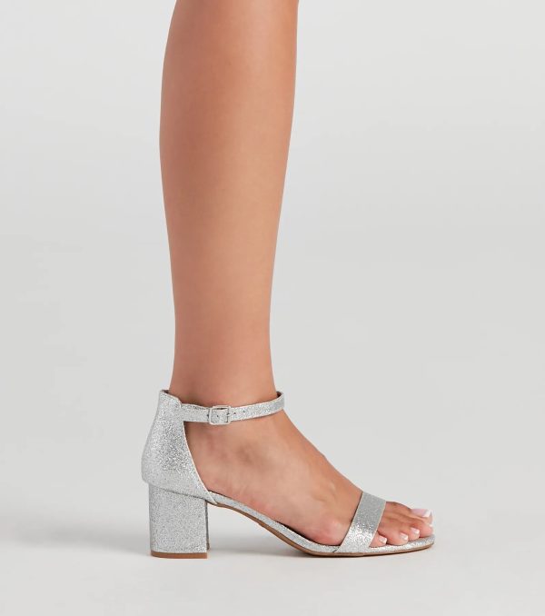 Glam Moves Glitter Block Heels - Image 3