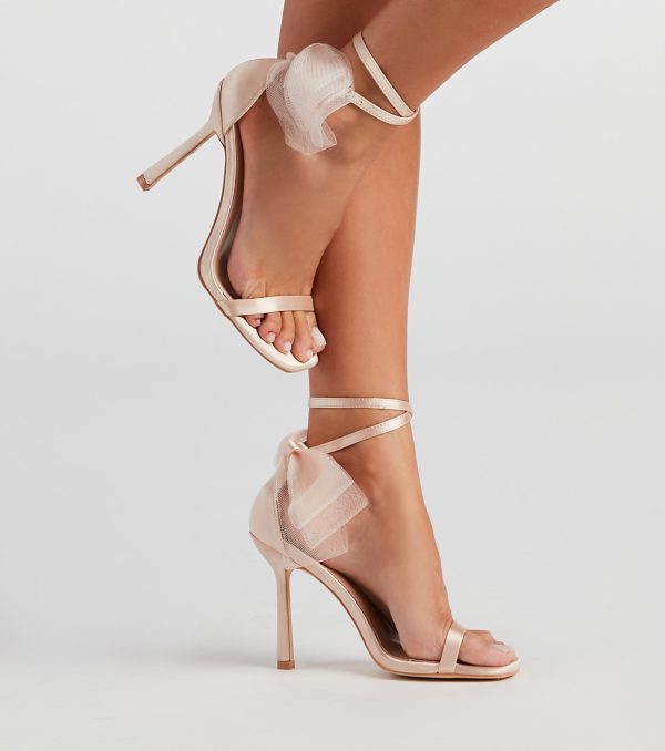 Glam Girl Vibes Satin Stiletto Heels - Image 9