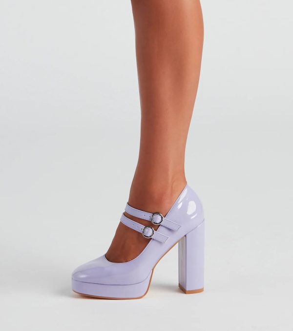 Such A Doll Patent Mary Jane Heels - Image 3