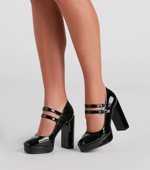 Such A Doll Patent Mary Jane Heels - Image 6