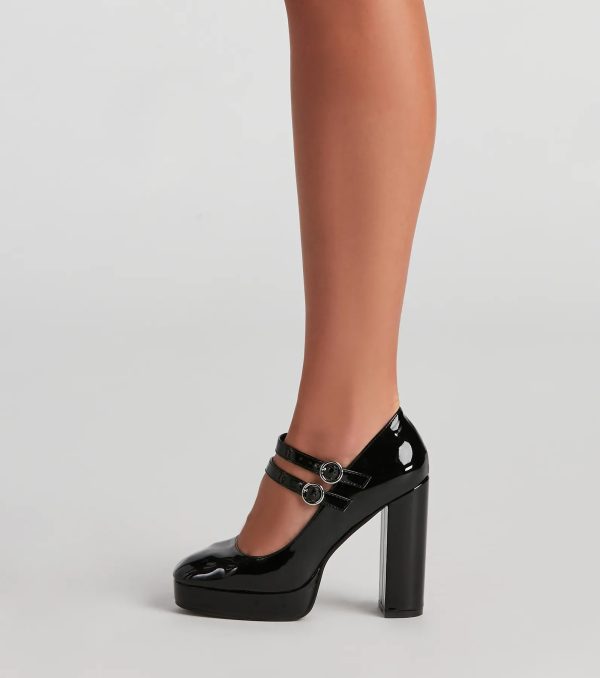 Such A Doll Patent Mary Jane Heels - Image 7