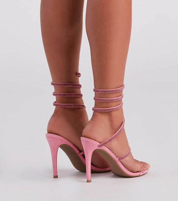 Spiral Rhinestone Stiletto Heels - Image 8