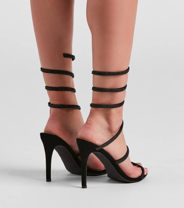 Spiral Rhinestone Stiletto Heels - Image 12
