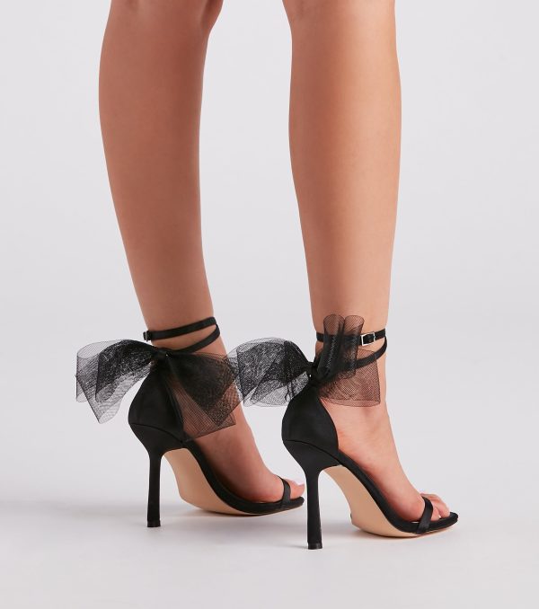 Glam Girl Vibes Satin Stiletto Heels - Image 4