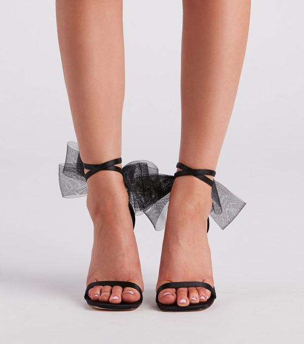 Glam Girl Vibes Satin Stiletto Heels - Image 3