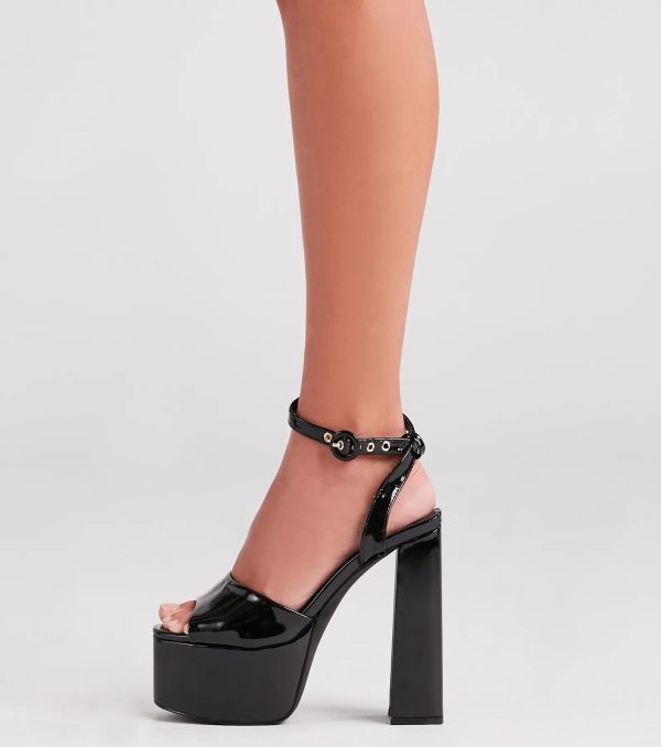 Strut In Style Chunky Platform Block Heels - Image 3