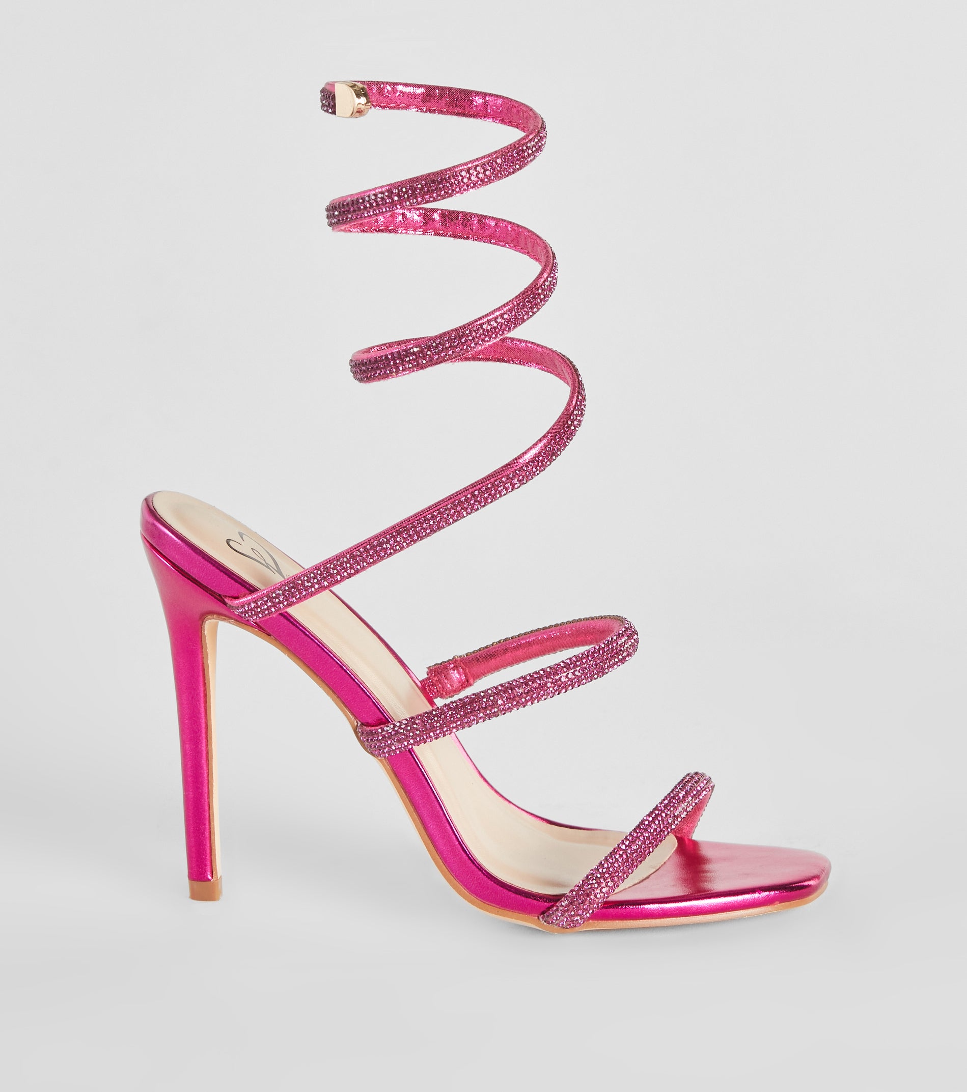 Signature Glam Rhinestone Spiral Stiletto Heels - Image 2