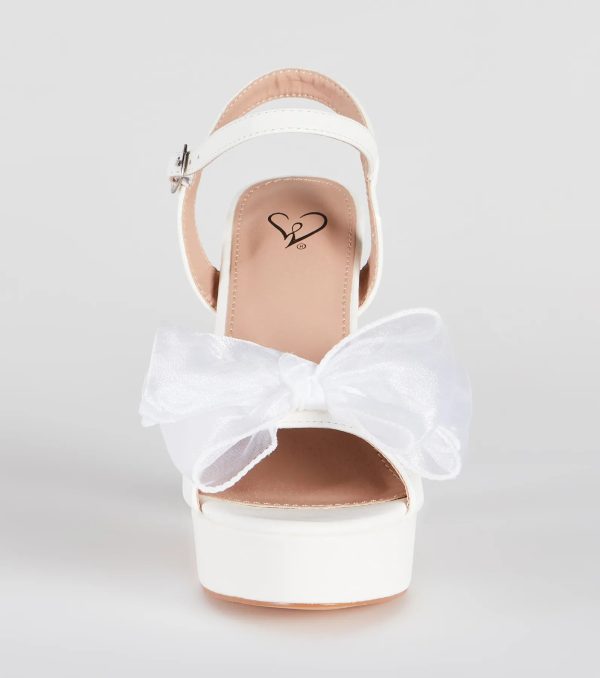 Gorgeous Statement Bow Platform Heels - Image 3