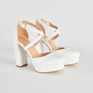 Signature Style Platform Block Heel Pumps