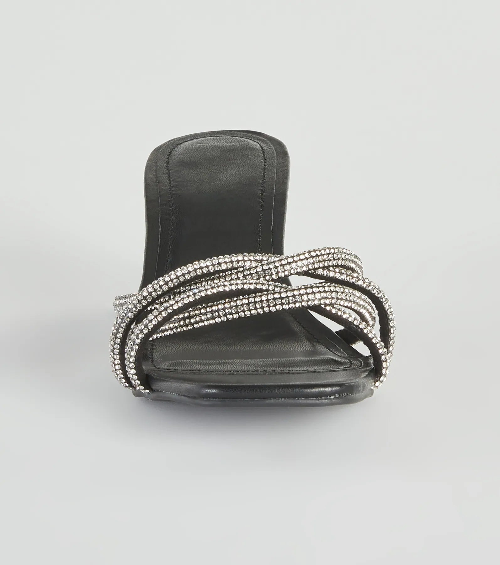 Time To Sparkle Rhinestone Low-Heel Mules - Image 3