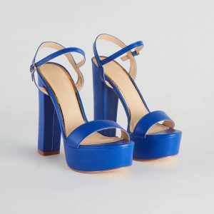 Daring And Chic Platform Block Heels