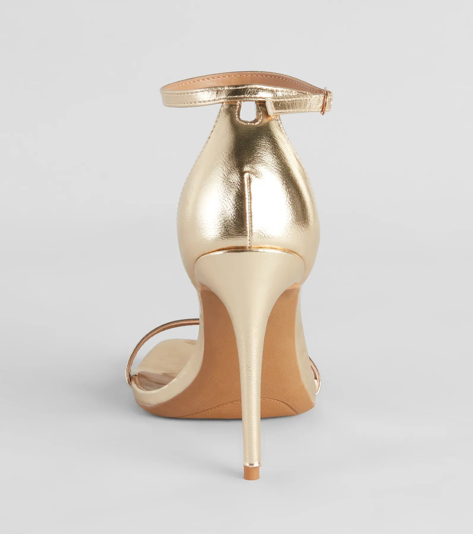 Classic Moves Faux Leather Stiletto Heels - Image 4