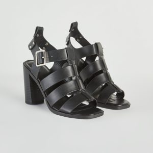 Count On Cute Caged Block Heels